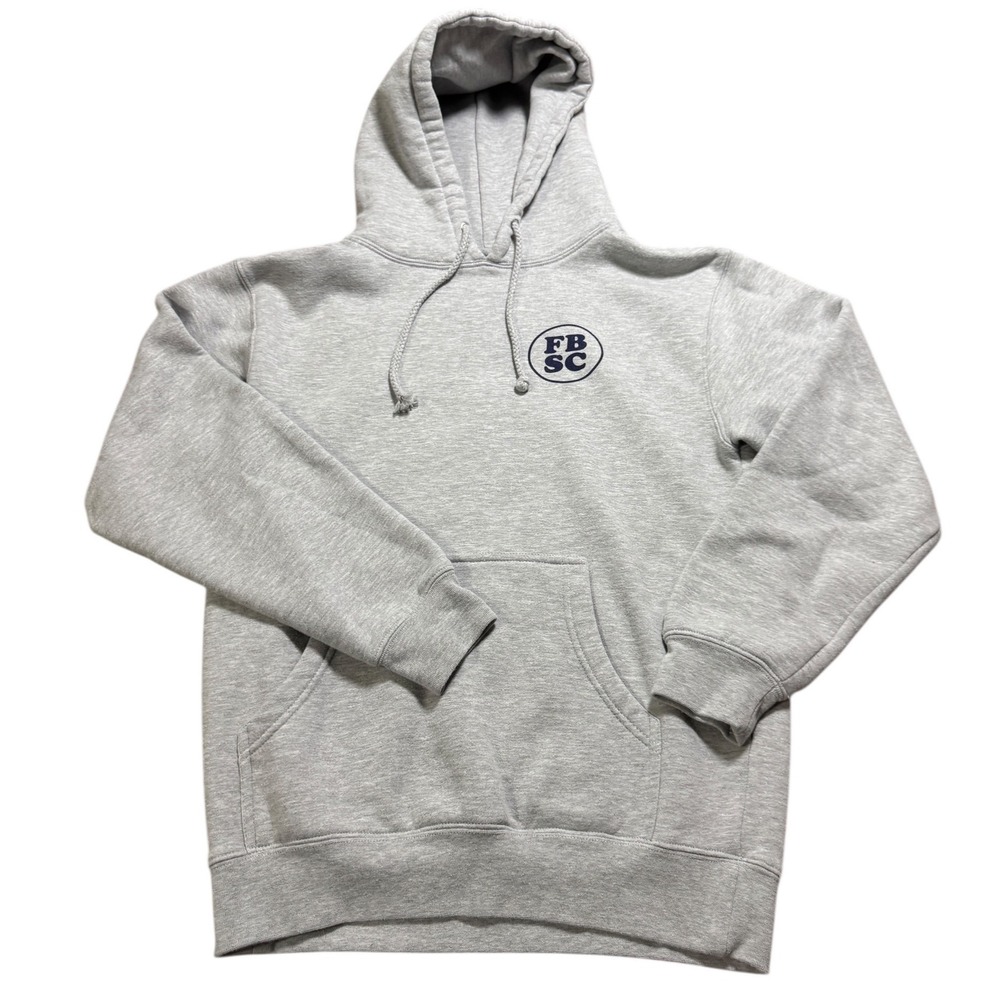 Fat‎ Boy Surf Club Grey Hoodie Sweatshirt Mens Small FBSC Graphic Pullover